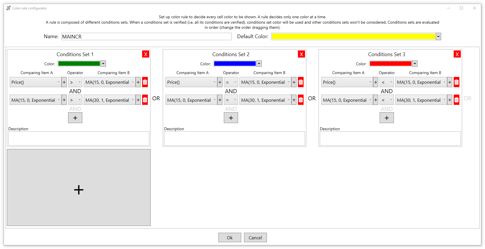 Unlimited scanner conditions and flexibility